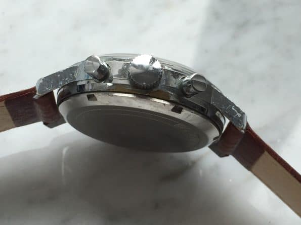 Northstar Precision Watch Company Reverse Panda Dial Chronograph 36mm Valjoux 7733