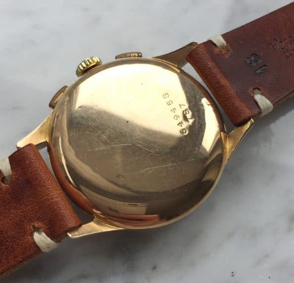 Vintage Breitling Premier Chronograph 787 18k Rose Gold
