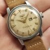 Vintage Longines Conquest Calendar Automatic Cream Dial Beefy Lugs