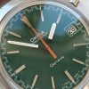 Omega Chronostop Vintage Date Steel Green Dial