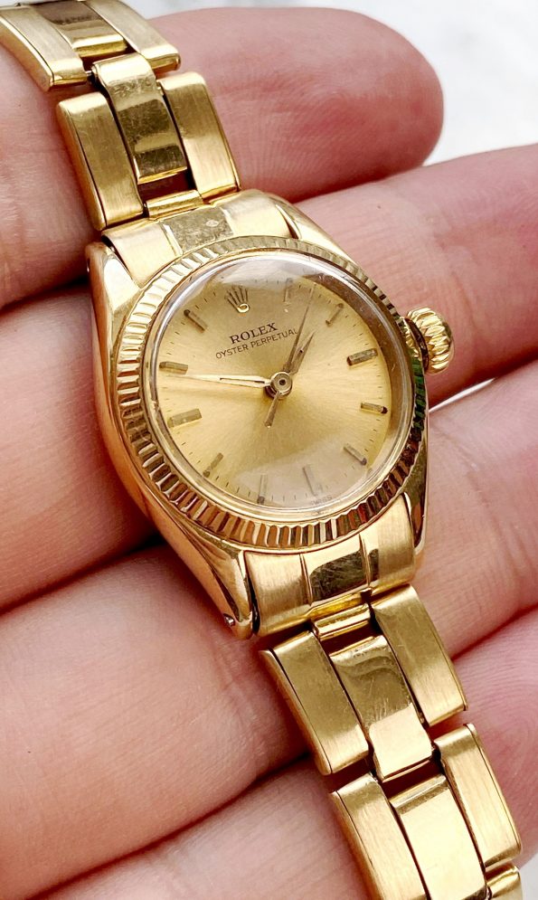 Vintage Rolex Lady Solid Gold Automatic ref 6619