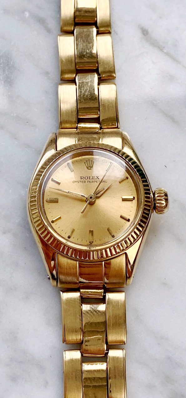 Vintage Rolex Lady Solid Gold Automatic ref 6619
