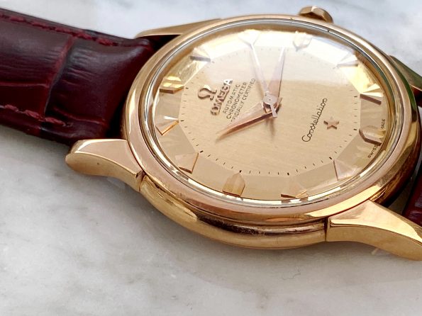Vintage Omega Constellation Automatic Rosegold De Lux Pie Pan