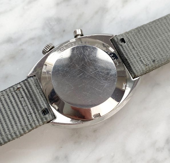 Omega Chronostop Vintage Date Steel matte grey dial