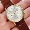 Sharp Vintage Breitling Top Time Rose Gold Plated Chronograph