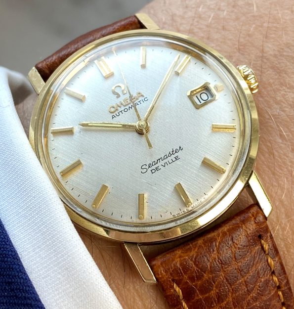 Stunning Omega Seamaster Automatic perfect Linen Dial