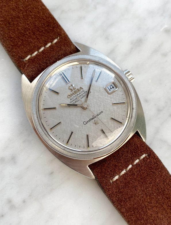 LINEN DIALED Omega Constellation Automatic Vintage Chronometer