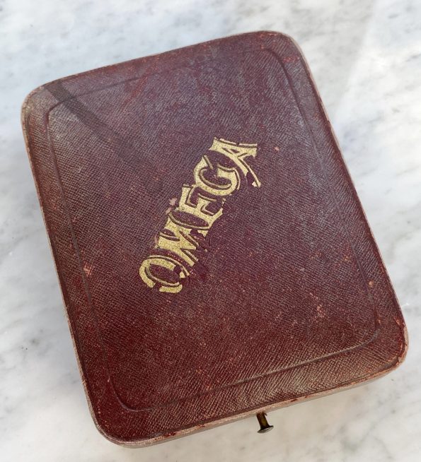 Perfekte Omega Taschenuhr Roségold mit Box