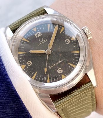 Superrare Omega Seamaster Railmaster PAF Tropical Dial 135004 2914 EXTRACT 135.004 Pakistan Air Force