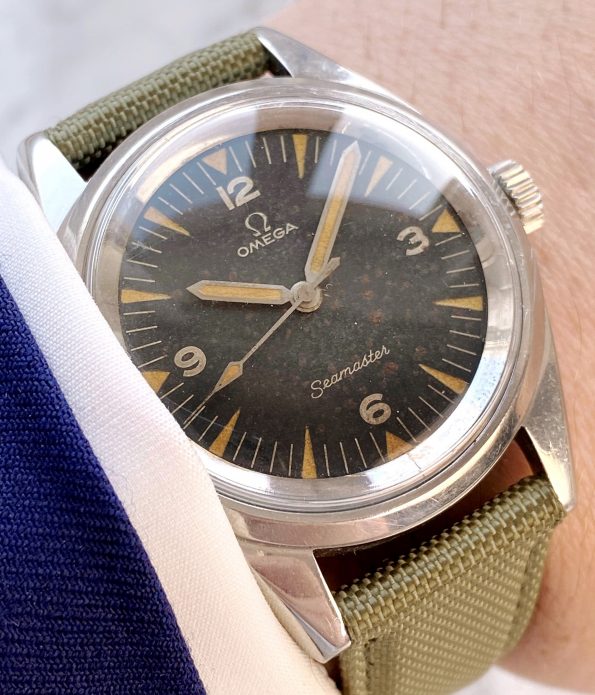 Superrare Omega Seamaster Railmaster PAF Tropical Dial 135.004 2914 EXTRACT