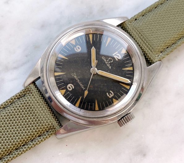 Extrem Seltene Omega Seamaster Railmaster PAF Tropical Dial 135004 2914 EXTRACT Pakistan Air Force