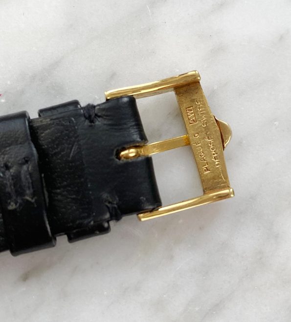 Vintage Jaeger LeCoultre Solid Gold Crosshair Dial