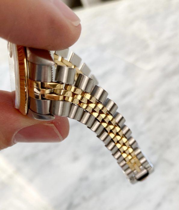 Schöne Rolex Datejust Stahl Gold Damen 26mm 69173