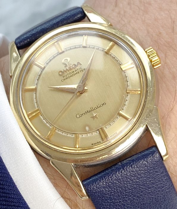 Gold Plated Omega Constellation RARE STEPPED DIAL Automatic Vintage