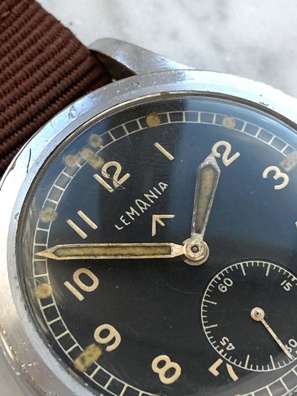 Tolle Lemania Vintage Uhr RAF Dirty Dozen Military Air Force www