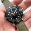 Vintage Heuer Bundeswehr Flieger Chronograph Military Numbered and Flyback