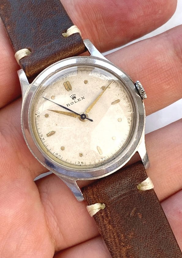 Rare Rolex ref 3742 early Military model 1938