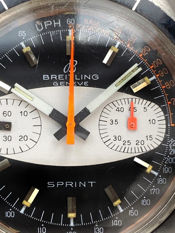 Breitling Sprint Reverse Panda Dial Vintage 2112 2212 Chronograph