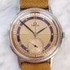 Tolle Omega Oversize Jumbo 30T2 Ref 2272 mit lachsfarbenem Two Tone Dial