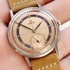 Tolle Omega Oversize Jumbo 30T2 Ref 2272 mit lachsfarbenem Two Tone Dial