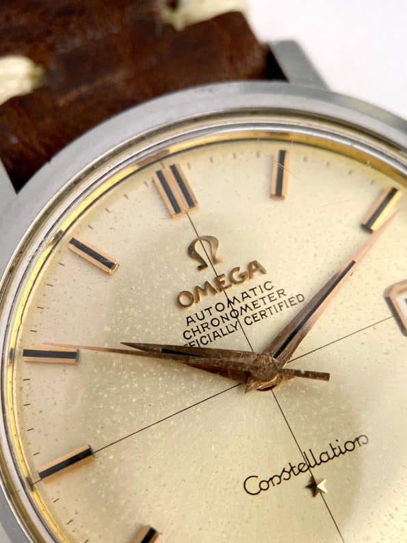 Omega Constellation Chronometer Vintage Automatik 168.004 Fadenkreuz Ziffernblatt