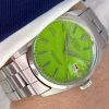 Vintage Rolex Oyster Perpetual Date ref 1500 Custom Mint Green Dial from 1968