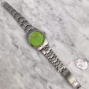 Vintage Rolex Oyster Perpetual Date ref 1500 Custom Mint Green Dial from 1968
