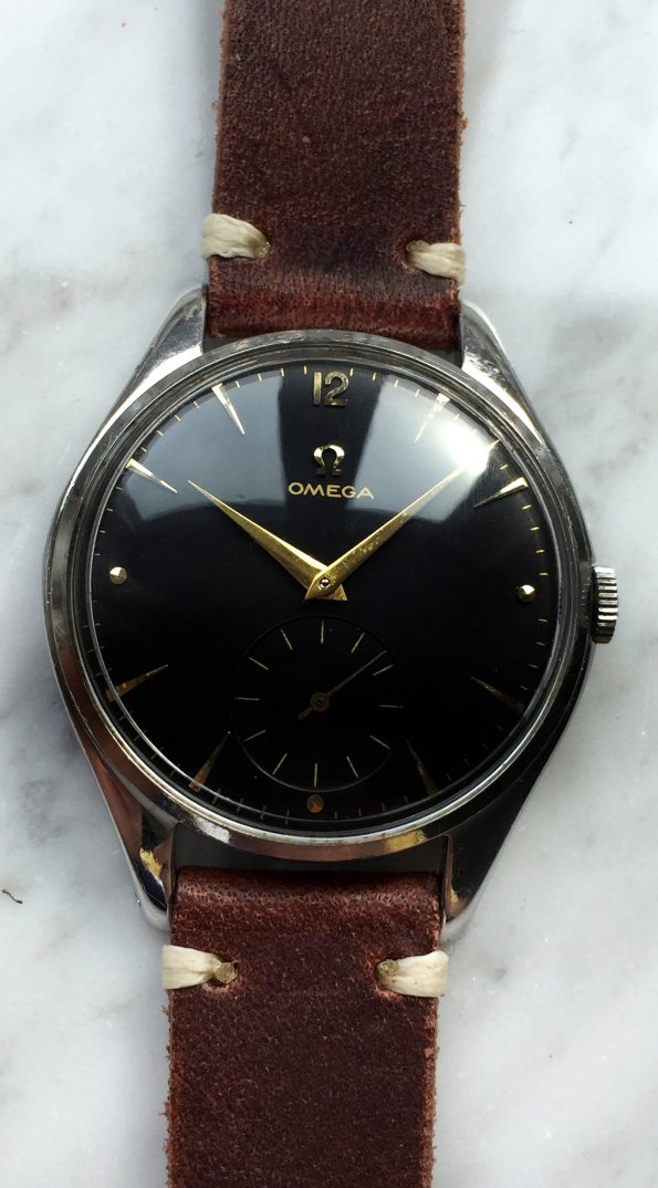 Vintage Omega Oversize Jumbo Fully restored black dial 38mm