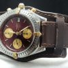 Original Breitling Vintage Chronomat with burgundy dial