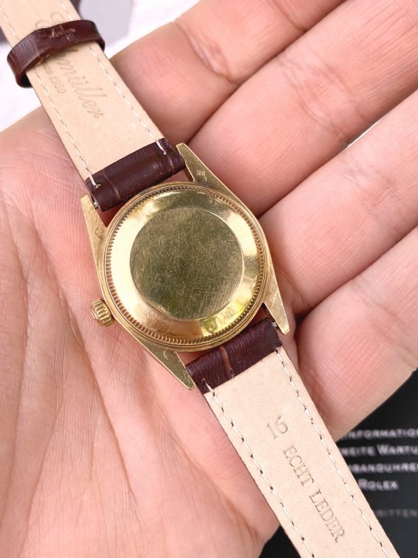 Rolex Datejust Gold 31mm Automatic Lady FULL SET Saphire Glas
