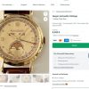 Beautiful Big 36mm Jaeger LeCoultre Solid Gold Triple Date Moonphase 2722 Vintage