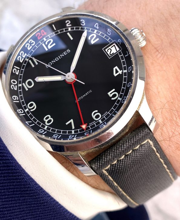Longines Heritage Military 1938 GMT Black Dial Automatic