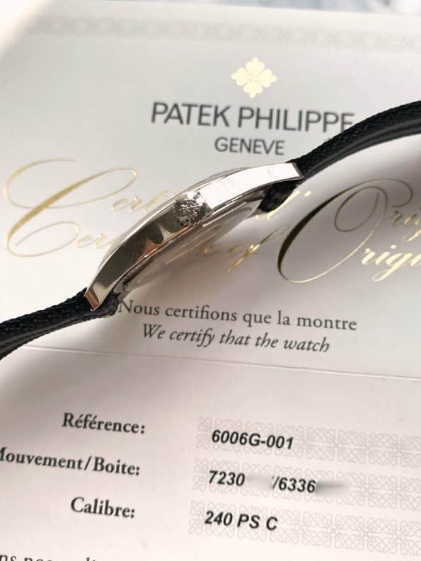Patek Philippe Geneve 6006G Calatrava Art Deco Weissgold Full Set