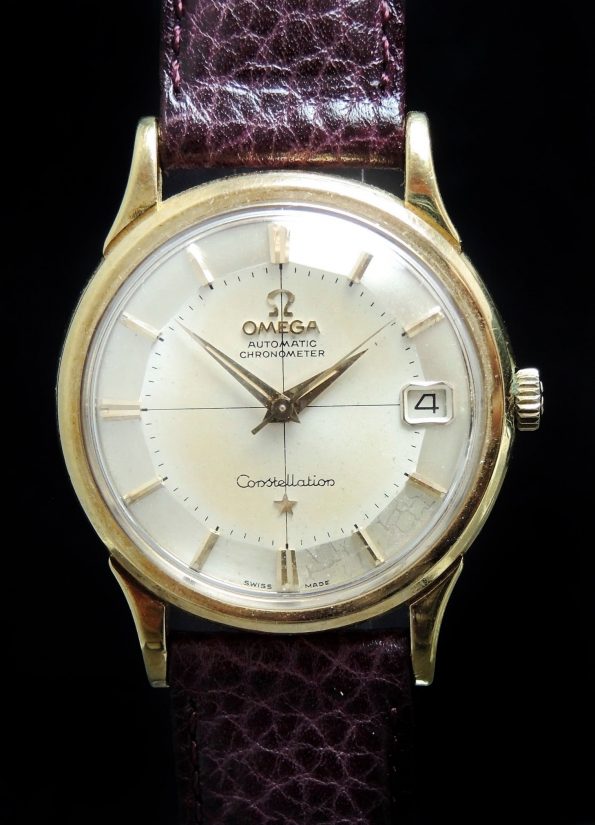 Full Set Omega Constellation Solid Gold Automatik Pie Pan