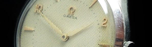 Vintage Omega Honigwaben Stahlgehäuse