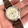 Serviced Abercrombie & Fitch Vintage Chronograph Steel 36mm Heuer Movement