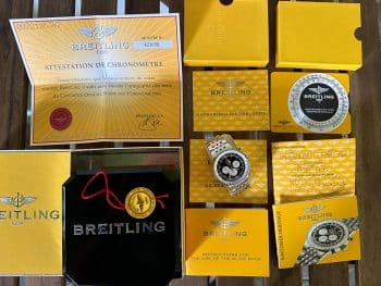 Breitling Navitimer Limited Heritage Tigers Top Zustand Full Set 250 Stück Auflage a35340
