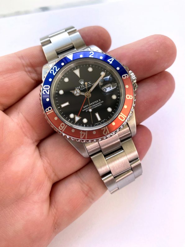 Rolex GMT Master 1 Pepsi REF 16710 Automatic Full Set Box Papers