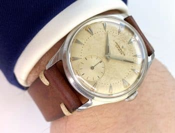 Rare Zenith Chronometer Chronometre Cal 135 36mm Steel Vintage