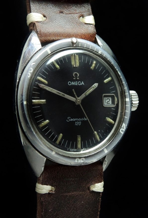 Servicierte Omega Seamaster 120 Vintage Datum Handaufzug