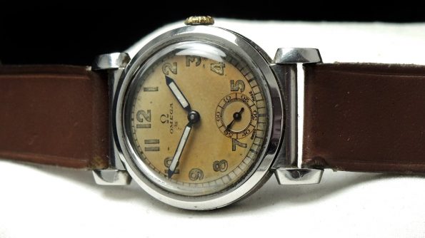 Seltene Omega Scarab Vintage Uhr Radiumzeiger