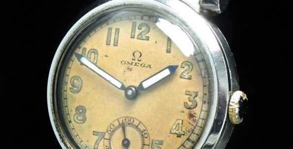 Amazing Omega Scarab Vintage Watch with Radium Hands