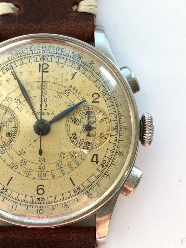 Seltener Omega 33.3 Vintage Chronograph 38mm Two Tone Dial