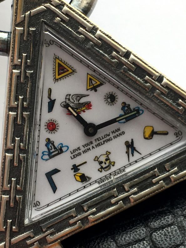 Vintage Mansonic Watch with Bueche Girod Movement