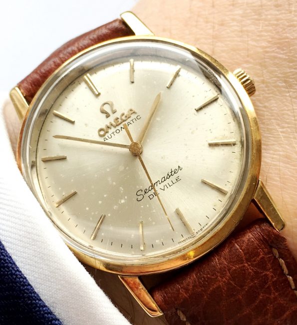 Solid Gold Ladies Omega Seamaster De Ville Automatic