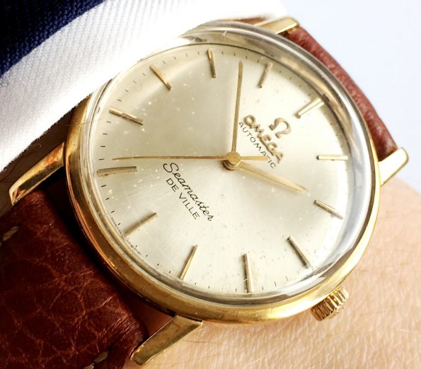 Solid Gold Ladies Omega Seamaster De Ville Automatic