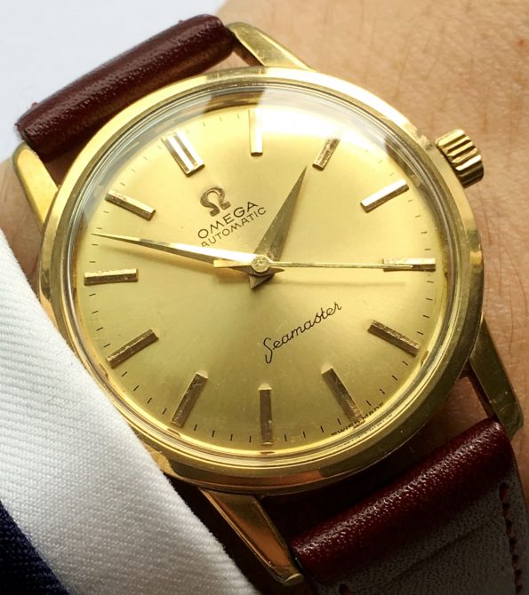 Vintage Omega Seamaster Automatic gold plated