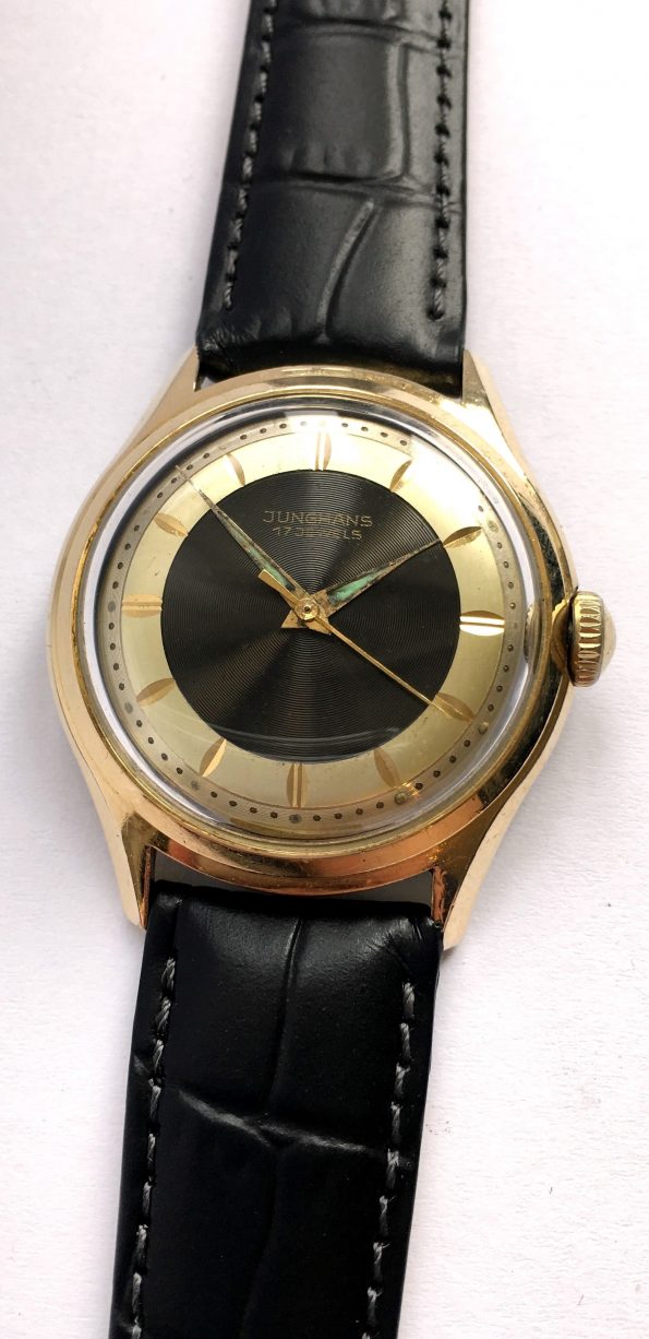 Yellow Gold Plated Junghans Two Tone Bulleye