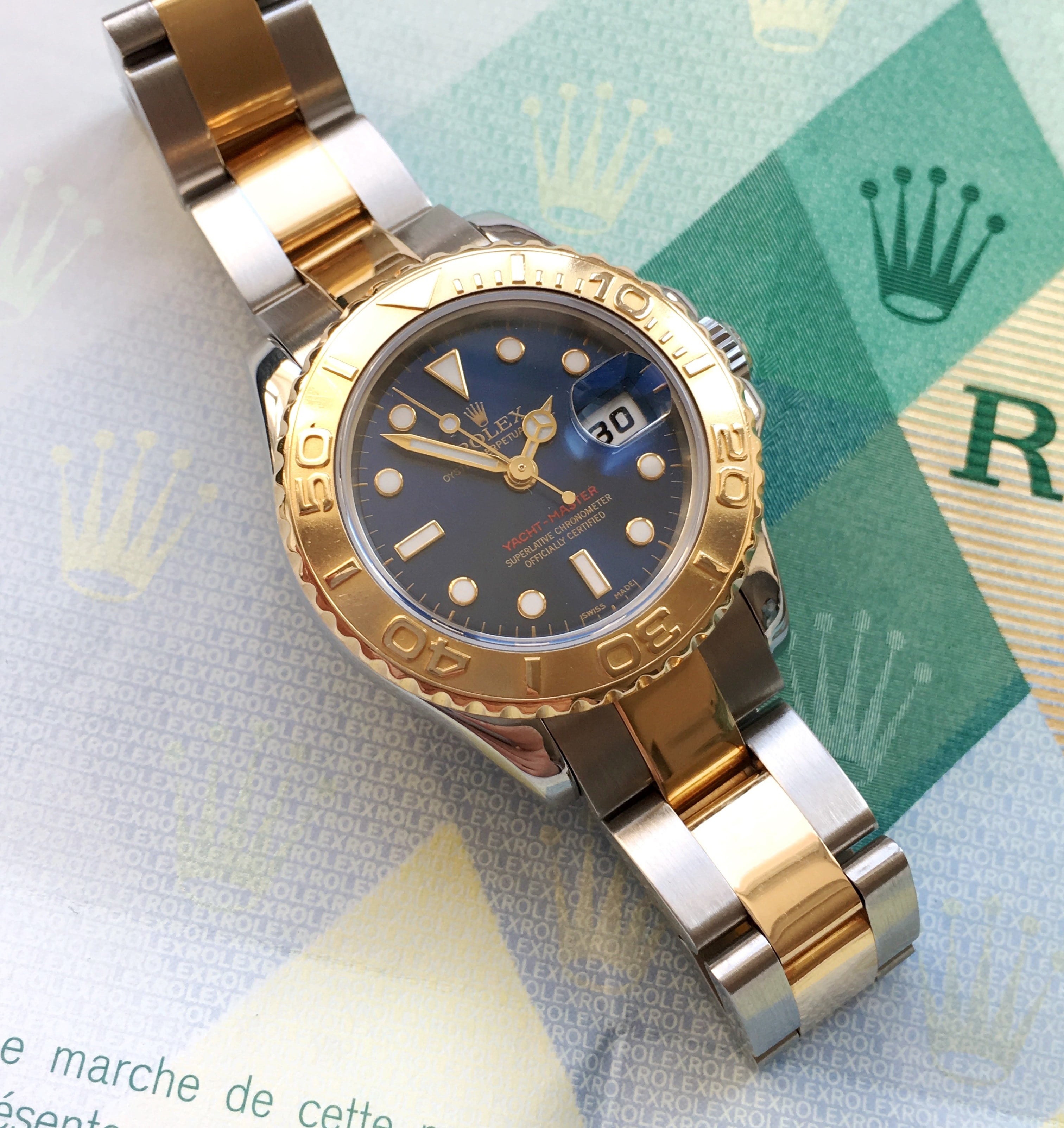 Rolex yachtmaster steel and gold