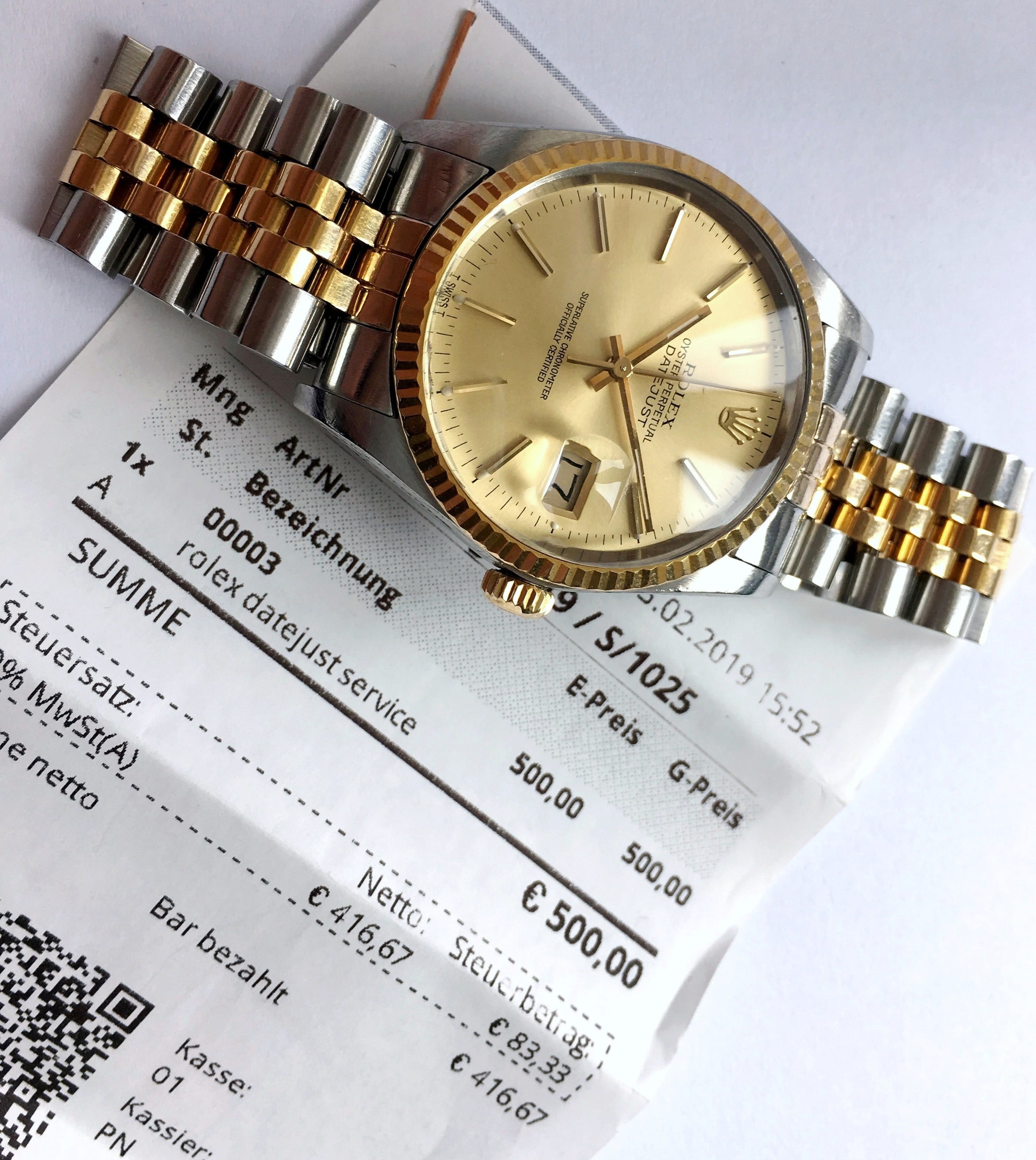 Beautiful Twotone Rolex Datejust with 